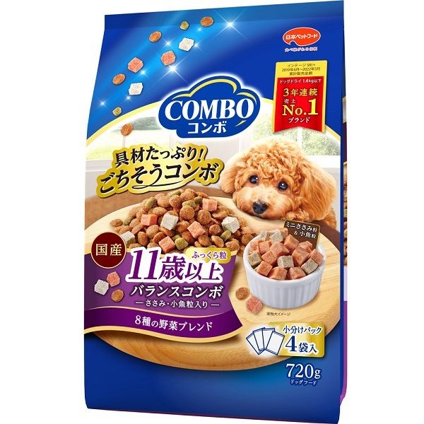 同梱不可 12個セット コンボドッグ 11歳以上 720g 4袋入り
