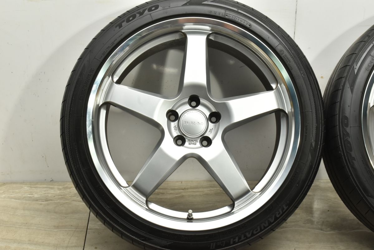 美品】RAYS REM ROGA 20in 8.5J +35 PCD114.3 245/40R20 20 30 ヴェル 