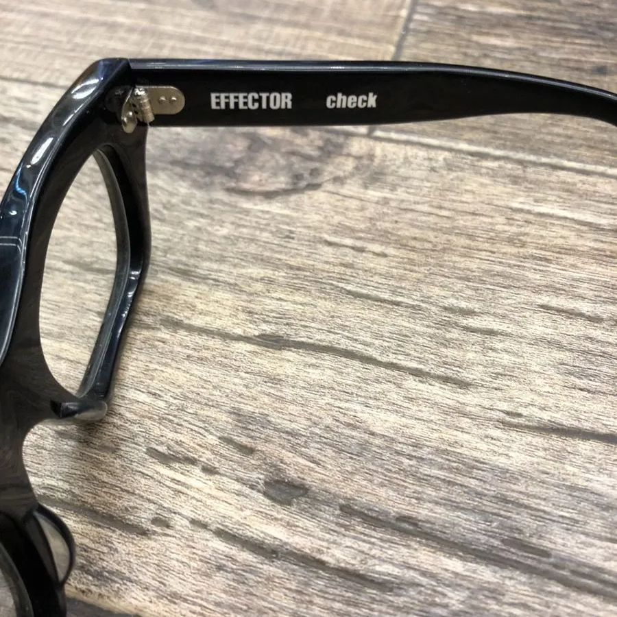 エフェクター チェック メガネ EFFECTOR check BK (Black) 伊達メガネ