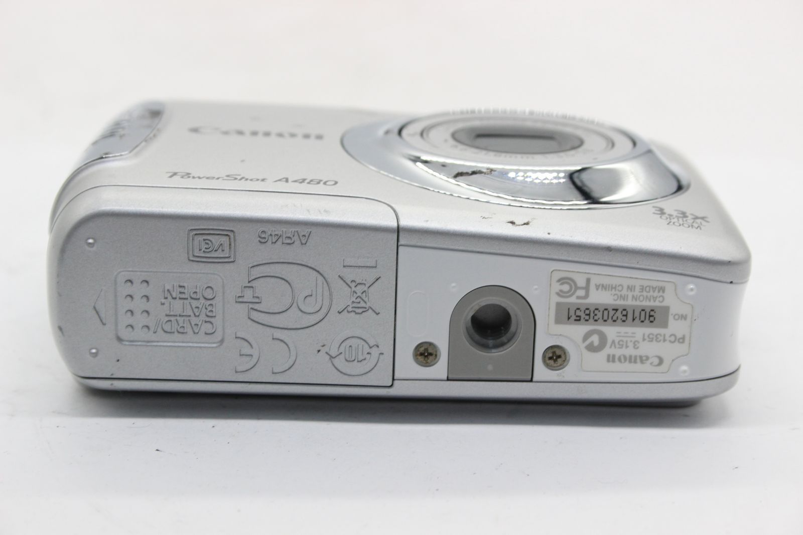 返品保証】 【便利な単三電池で使用可】キャノン Canon PowerShot A480