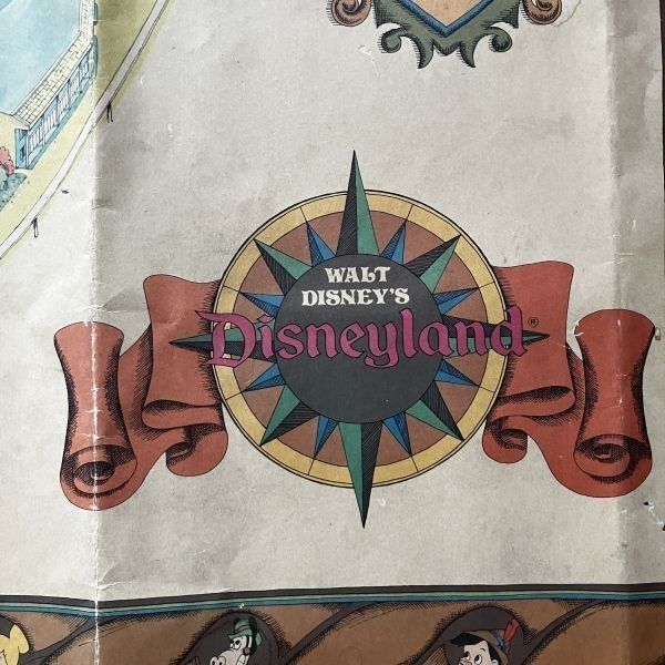 カリフォルニア ディズニーランド 1979年地図 大型 110×75cm