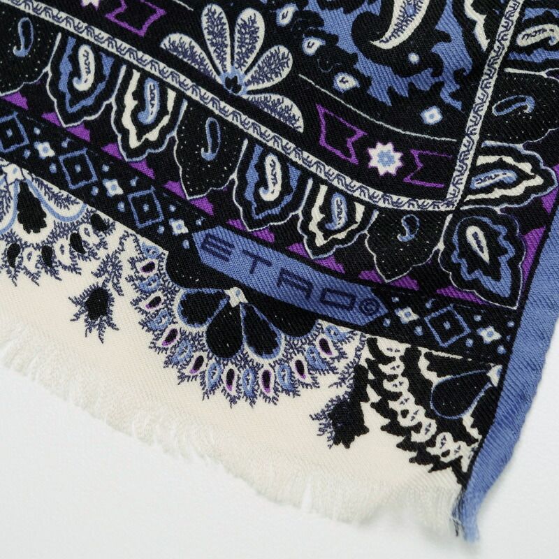 □美品□ETRO エトロ シルク ロング スカーフ ストール ショール