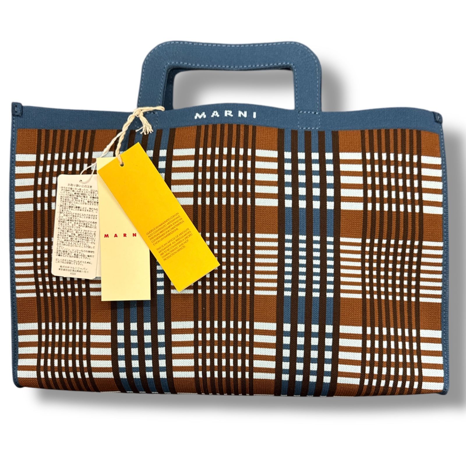 国内正規 参考上代165000円 未使用品 MARNI チェックジャガード