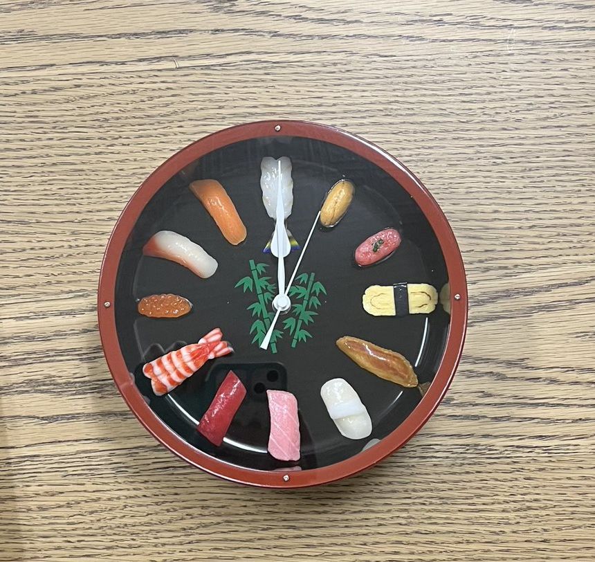新品】食品サンプル時計 お寿司の時計S - メルカリ 新品】食品サンプル時計 お寿司の時計S - メルカリ
