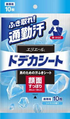 大人気商品  エリエールｆｏｒＭＥＮドデカシート携帯用１０枚 【 フェイシャルペーパー・あぶらとり紙 】エリエールドデカシート１０枚×24点セット tt