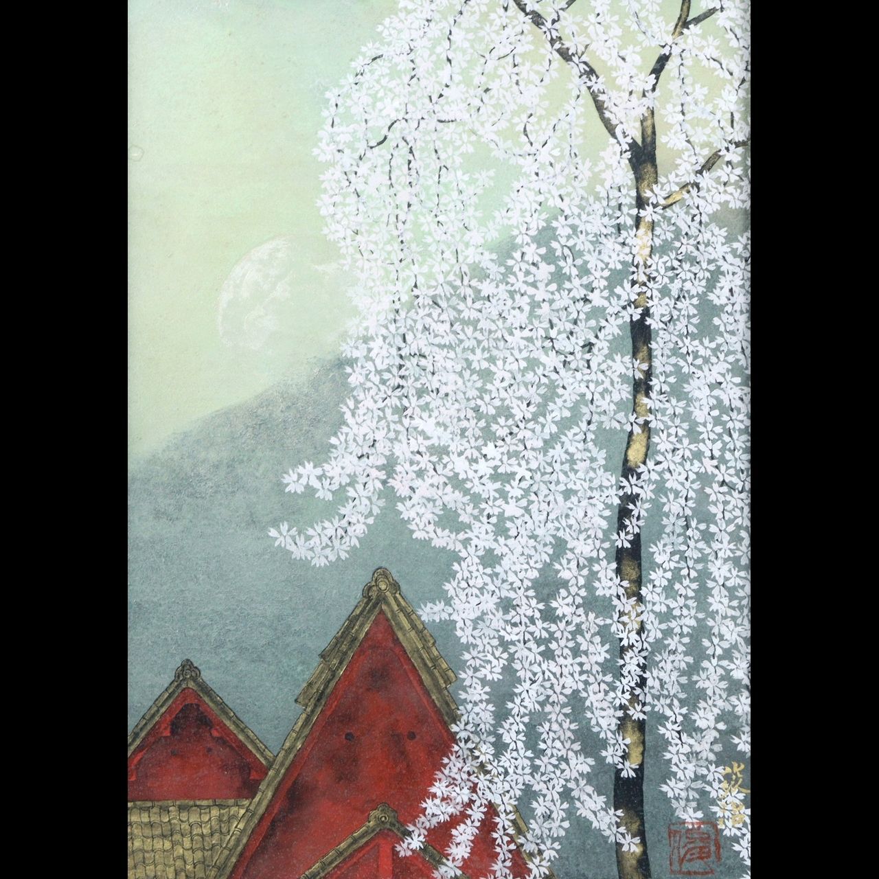 作者不詳 共シール 日本画 和紙 肉筆画 美術 芸術 絵画 アート