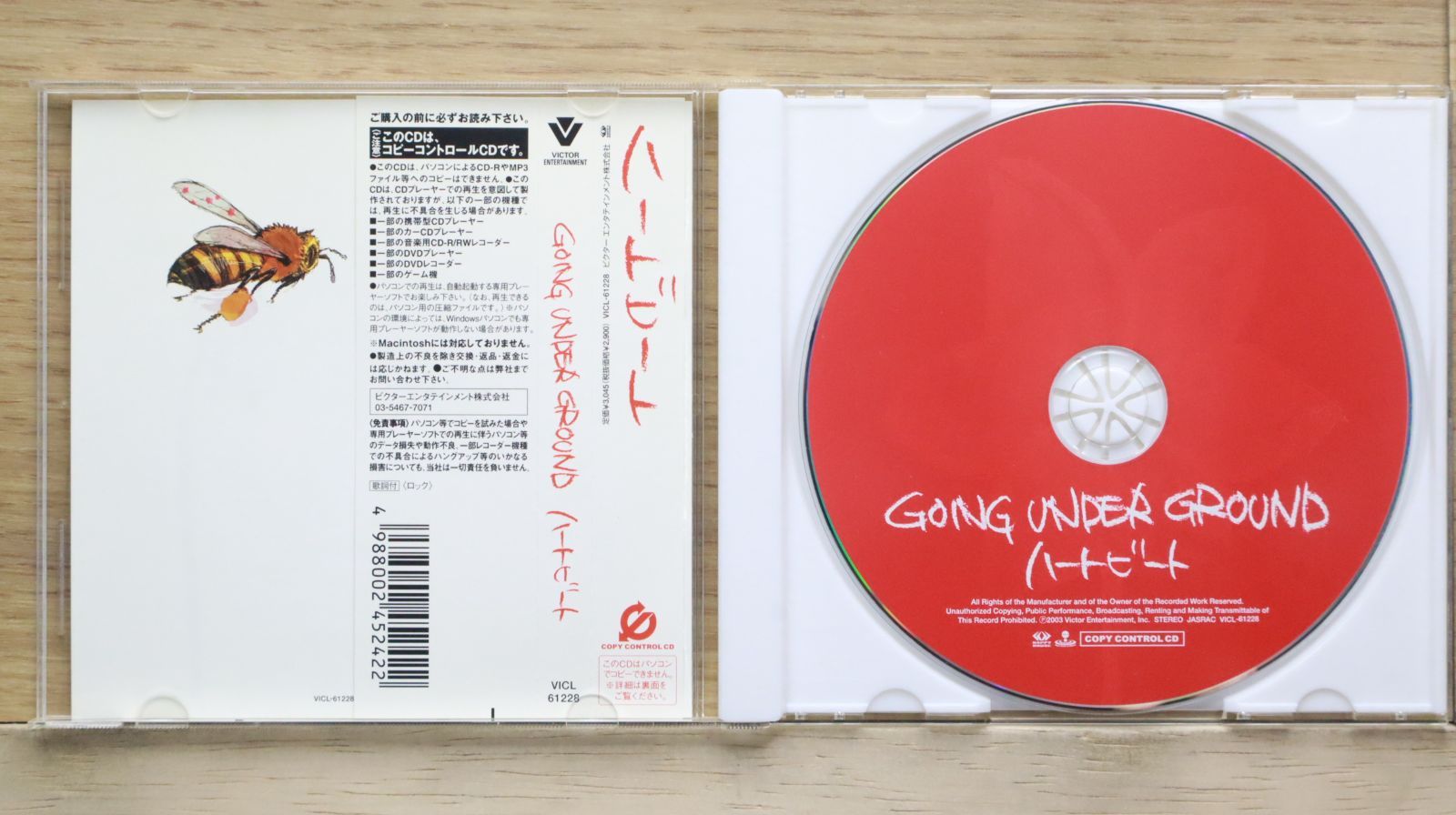 GOING UNDER GROUND 【ハートビート】スタンドポップ未使用未開封 国内盤CD☆ゴーイング・アンダー・グラウンド/GOING UNDER