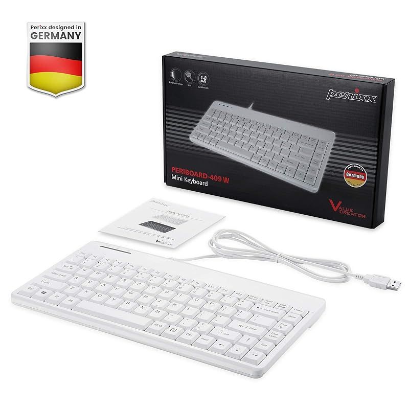Perixx キーボード Japan – 有線 ミニ PERIBOARD-409 - PERIBOARD-409U Wired Mini Keyboard PERIBOARD-409W 有線ミニ USA ペリックス