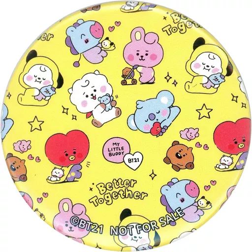 中古】バッジ・ピンズ BTS(防弾少年団/イエロー) ビッくらポン 缶