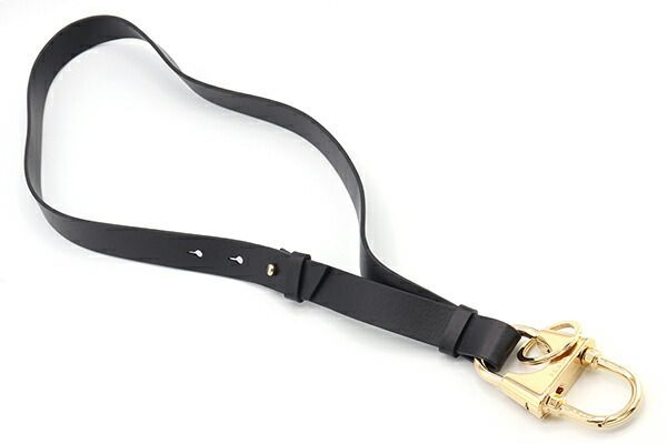 プラダ ネックストラップ 2PP117 ブラック ゴールド金具 レザー プラダ ネックストラップ 2PP117 ブラック ゴールド金具 レザー