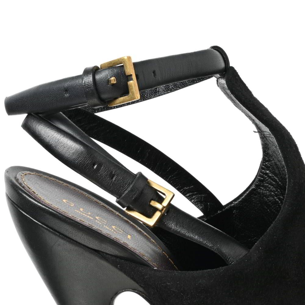 オープントゥ スエード