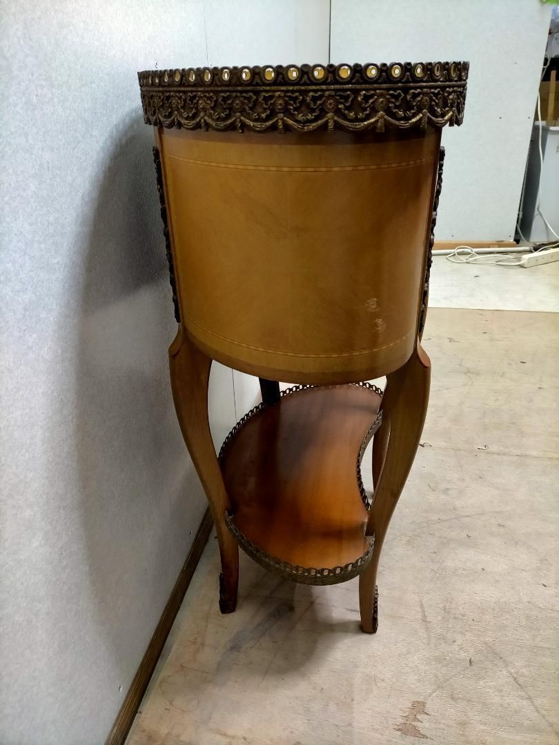 イタリア製 大理石トップ キドニーテーブル ベッドサイド　73041-18-0 イタリア製 大理石トップ キドニーテーブル ベッドサイド 73041-18-0