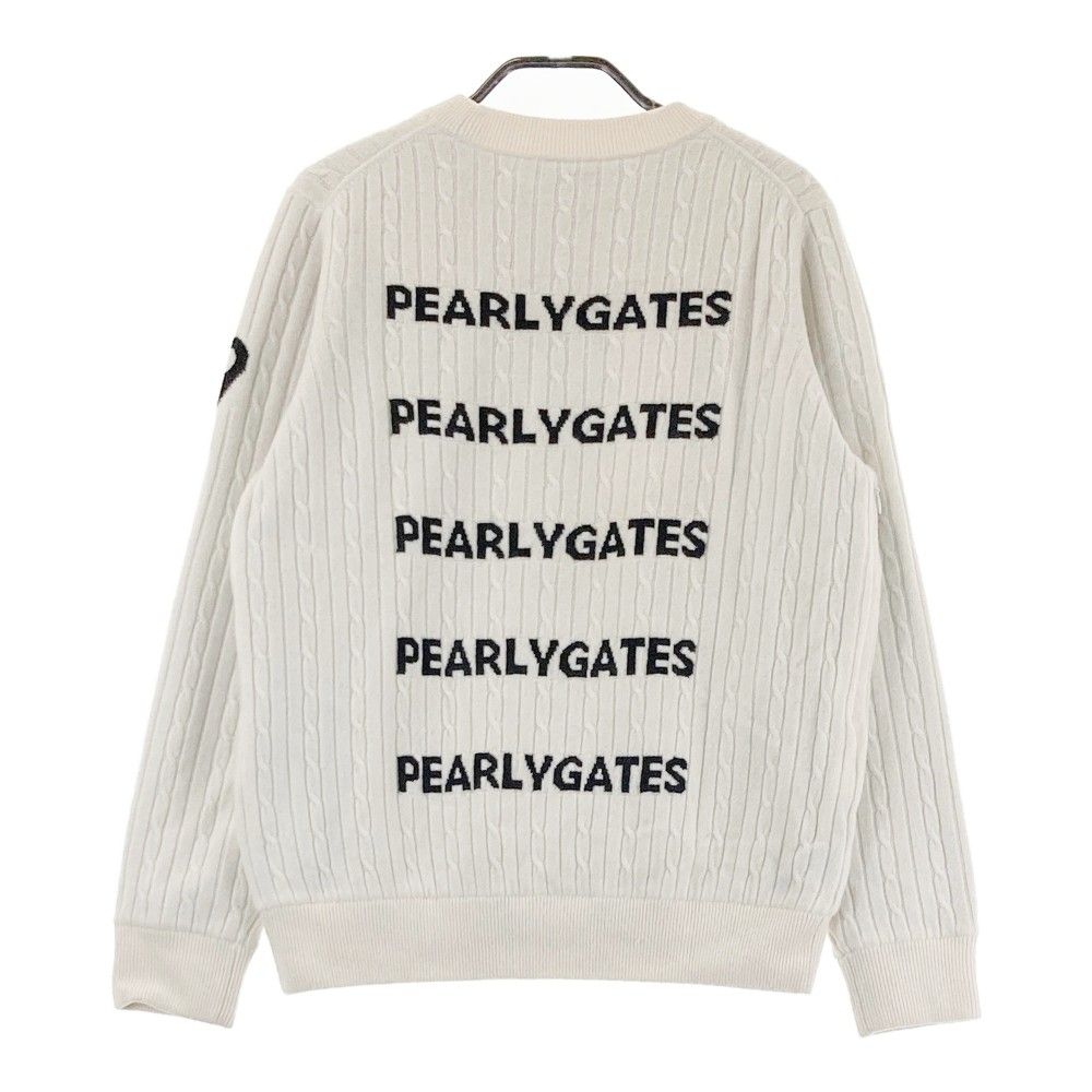 サイズ：1 PEARLY GATES パーリーゲイツ 裏地付 カシミヤ ニット