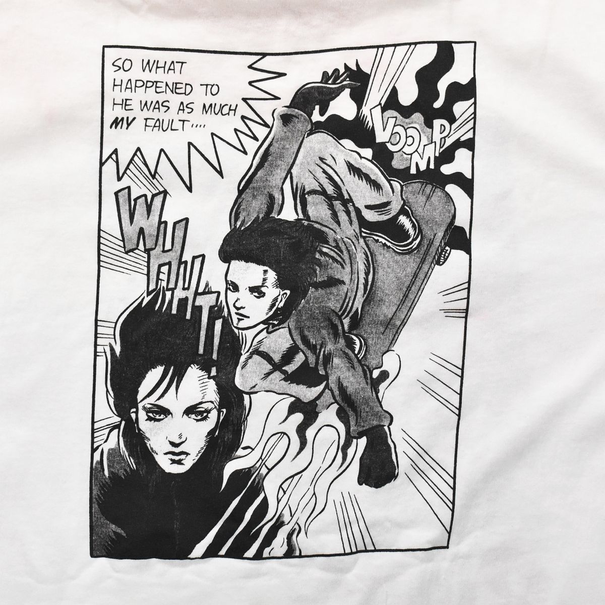 希少】90s hide アメコミ風 リンガーTシャツ M 白 松本秀人 90 希少】90s hide アメコミ風 リンガーTシャツ M 白 松本秀人 90