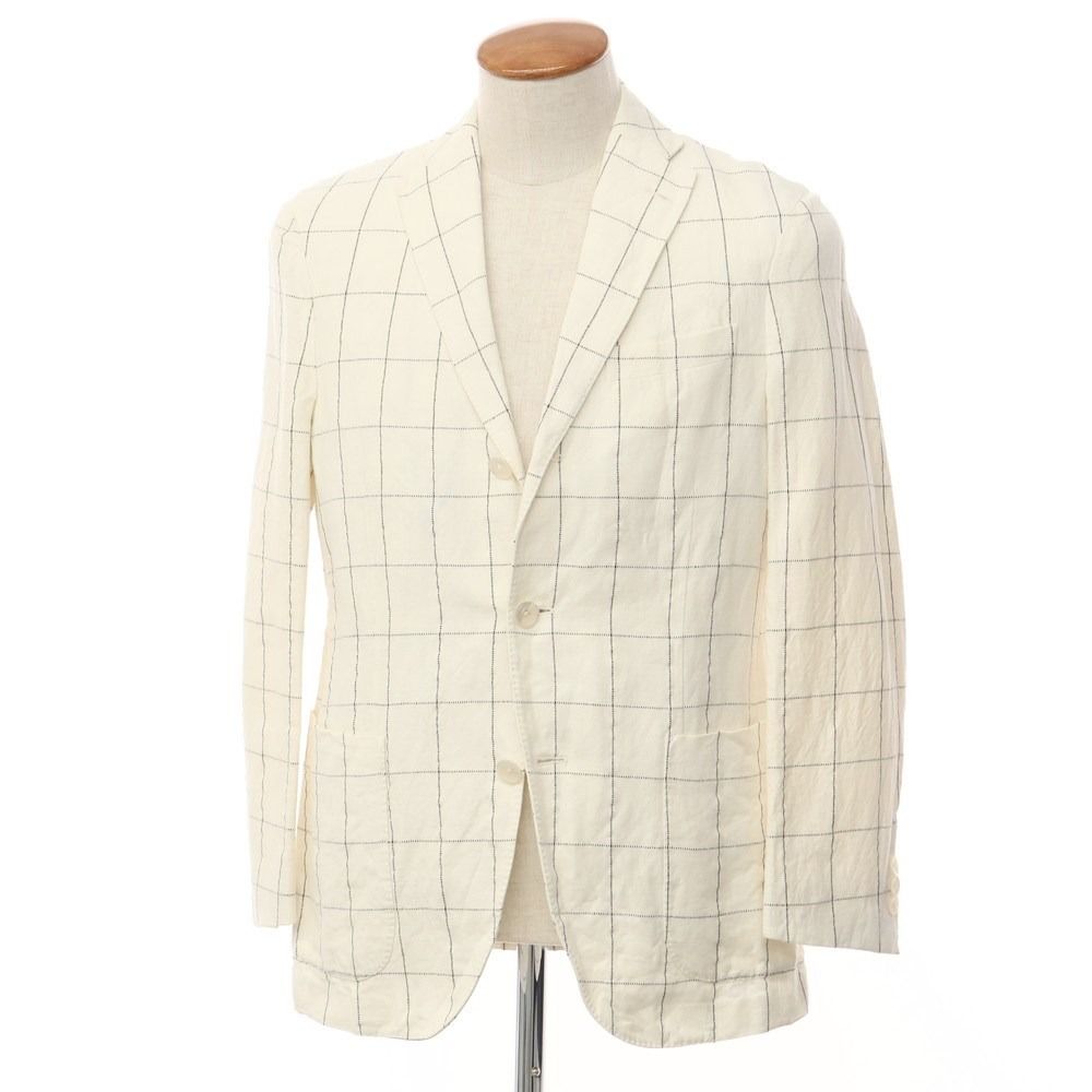 Boglioli ボリオリ DOVER チェック柄 ウールフランネル ジャケット Boglioli ボリオリ DOVER チェック柄 ウールフランネル ジャケット