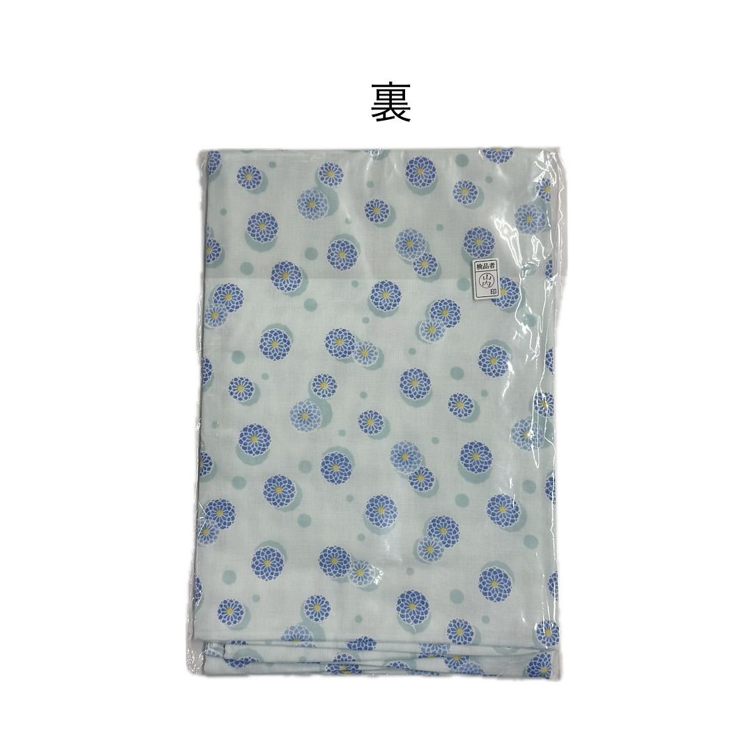 新品 三重 ガーゼバスタオル ブルー こぎく 花 約68×136cm 3重 新品 三重 ガーゼバスタオル ブルー こぎく 花 約68×136cm 3重