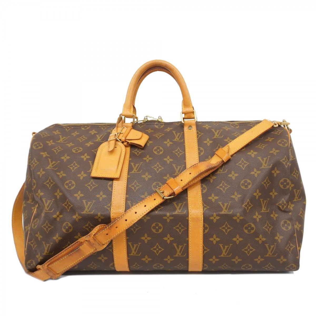 5mc2886 ルイヴィトン ボストンバッグ モノグラム キーポルバンドリエール50 M41416 ブラウン メンズ レディース ユニセックス
