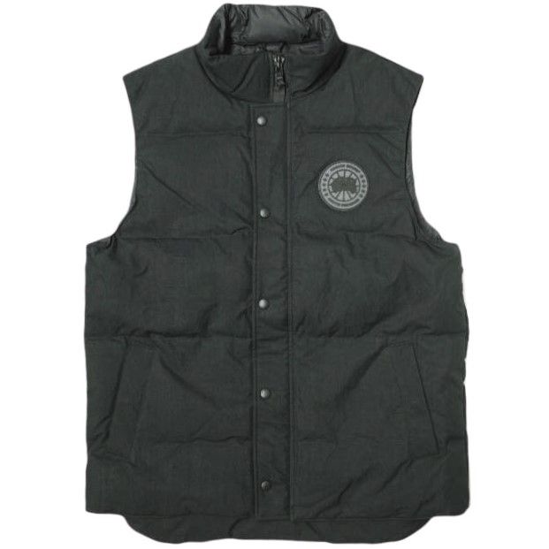 CANADA GOOSE カナダグース カナダ製 Garson Vest Crinkle Cotton Black Label ガーソンベスト ブラックレーベル 2081MB2 L BLACK ダウンベスト 定価116 600円 BLACK DISK