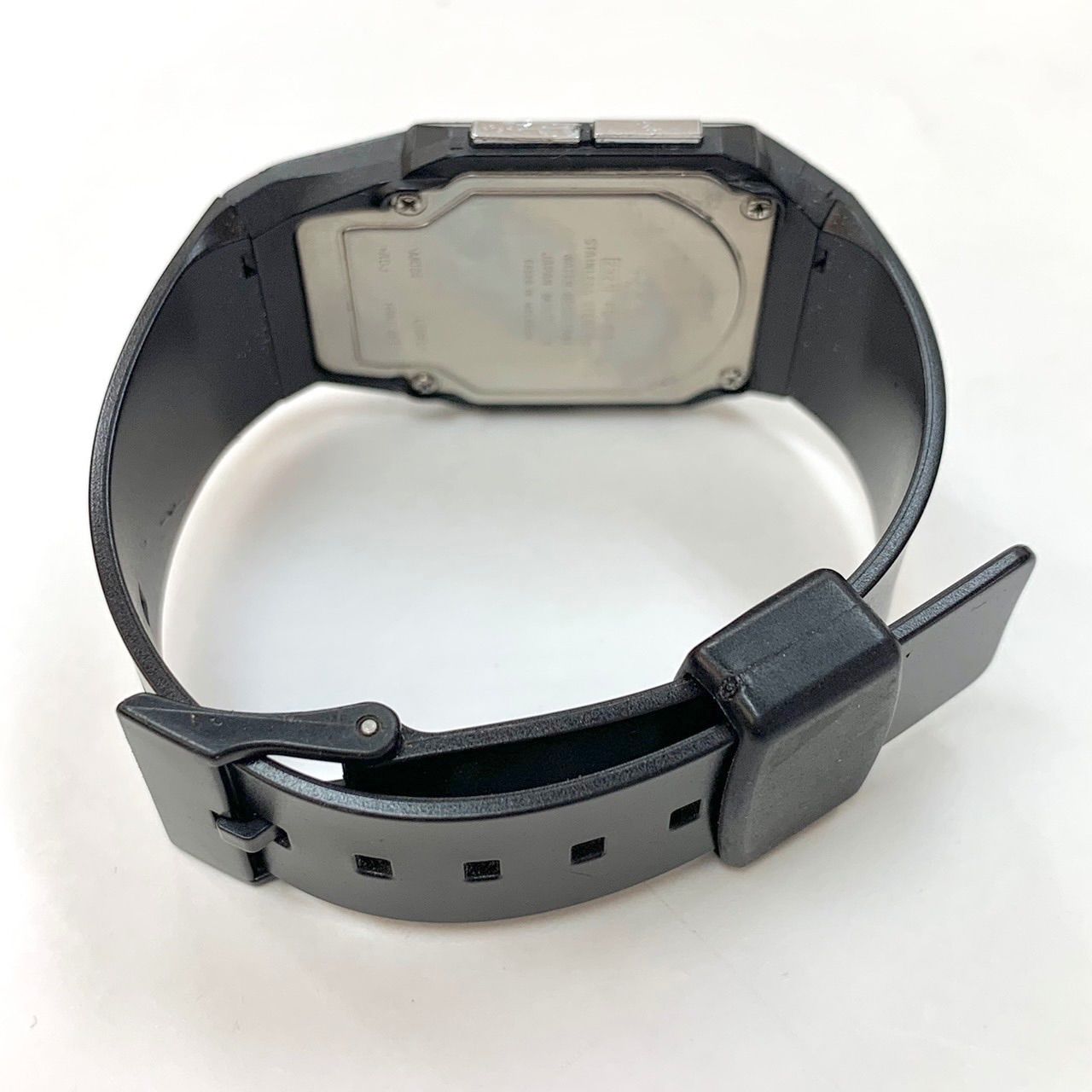 カシオ　フィルムウォッチ　ペラ　オレンジベルト　デジアナ 超希少品⭐️90sヴィンテージ】 CASIO FILM WATCH PELA CASIO