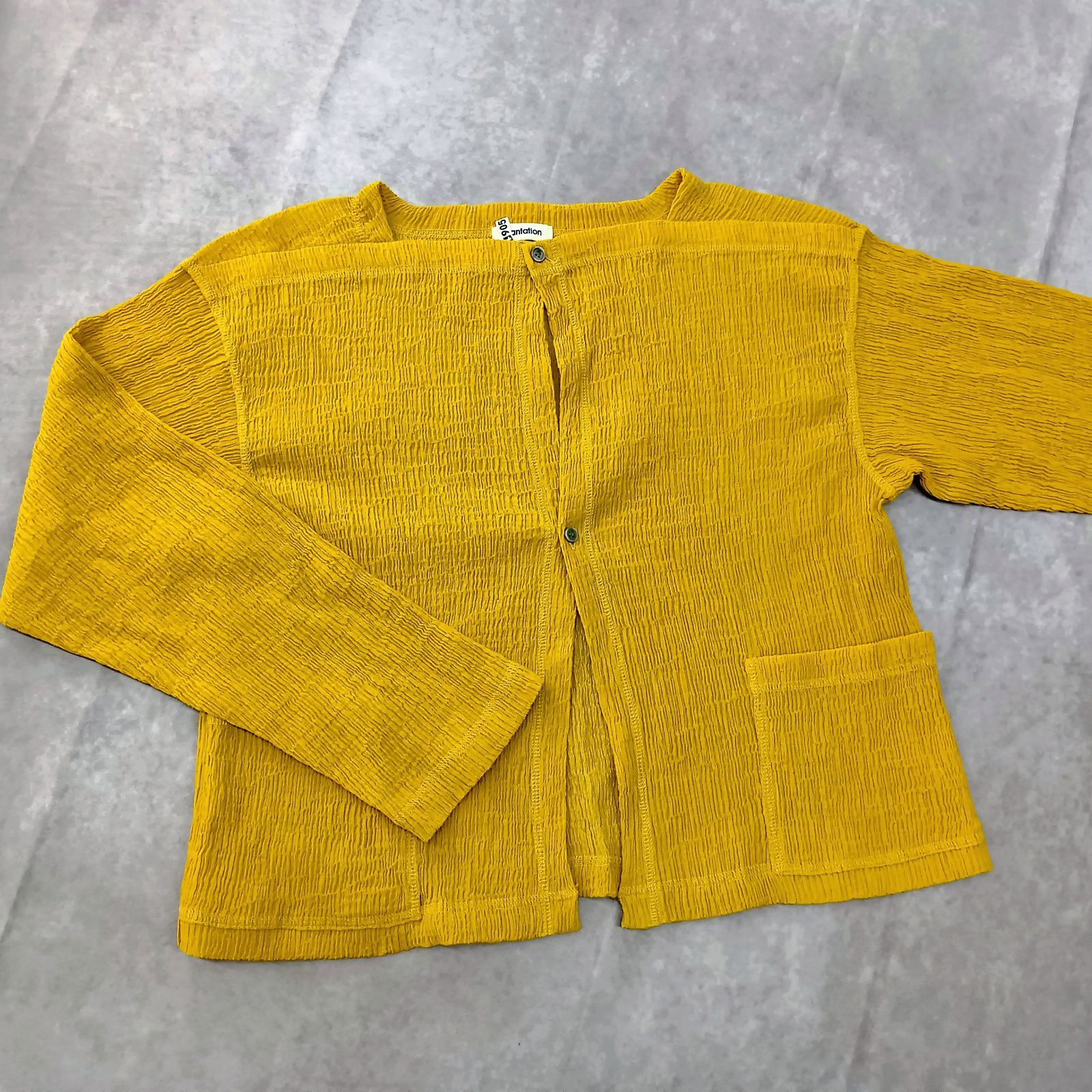 Plantation プランテーション　株式会社　イッセイミヤケ　プリーツシャツ 美品】Plantation イッセイミヤケ シャツジャケット M