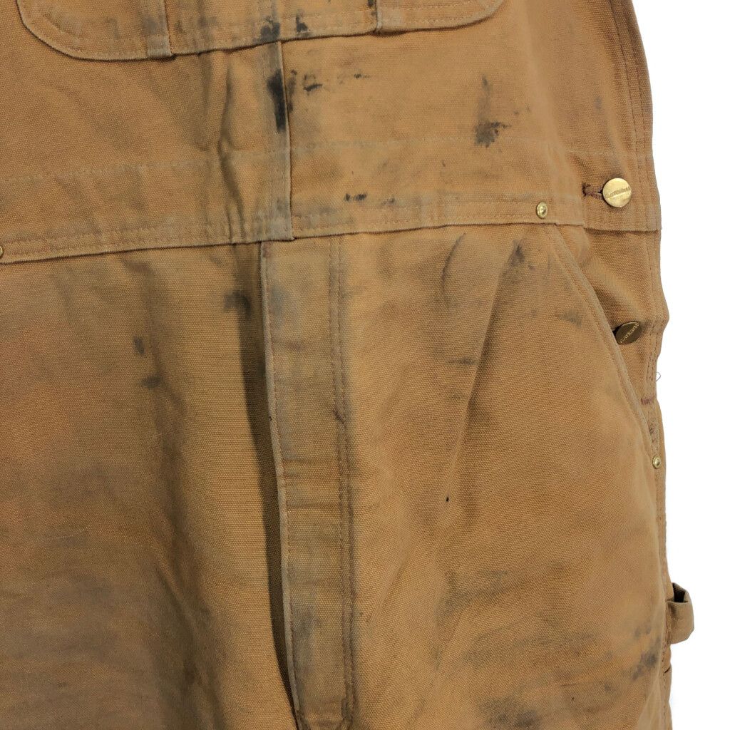 CARHARTT ダブルニーダックビブ オーバーオール Carhartt FR ビブオーバーオール ダック地 ダブルニー 紺 W34