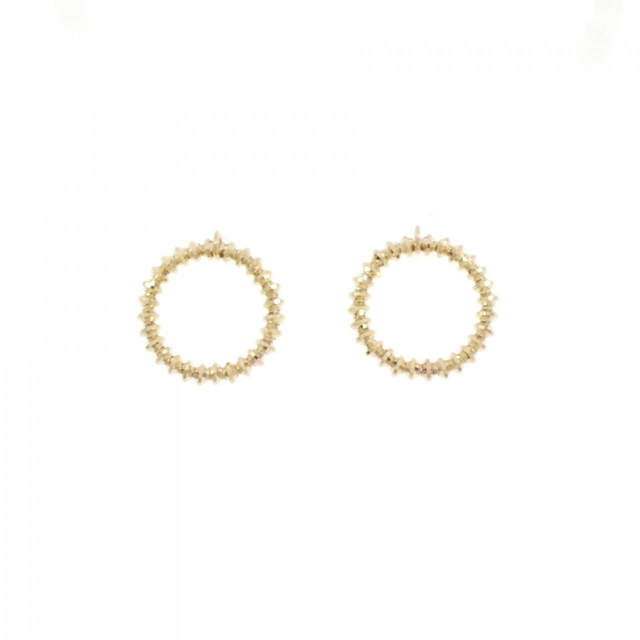 COCOSHNIK / ココシュニック K10パールチェーン ポストイヤーカフ（片耳用） K10パール チェーンネックレス