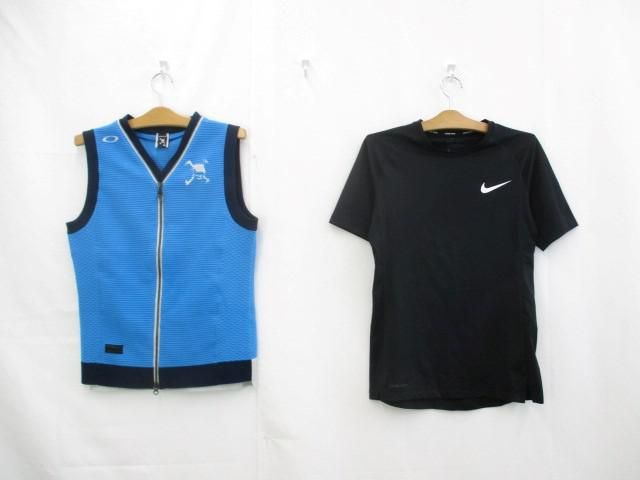 中古 ナイキ プーマ オークリー アンブロ 他 アンダーパンツ ウィンドブレーカー 半袖Tシャツ 等 6点 S M L メンズ