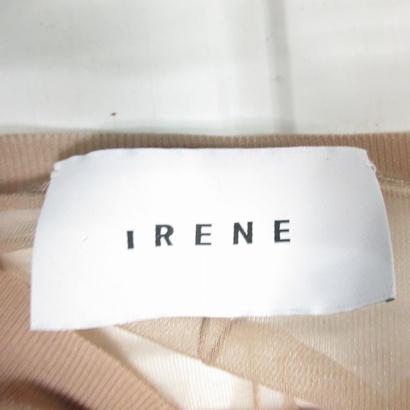 アイレネ IRENE 美品 Vネックシアートップス 22S81002 長袖