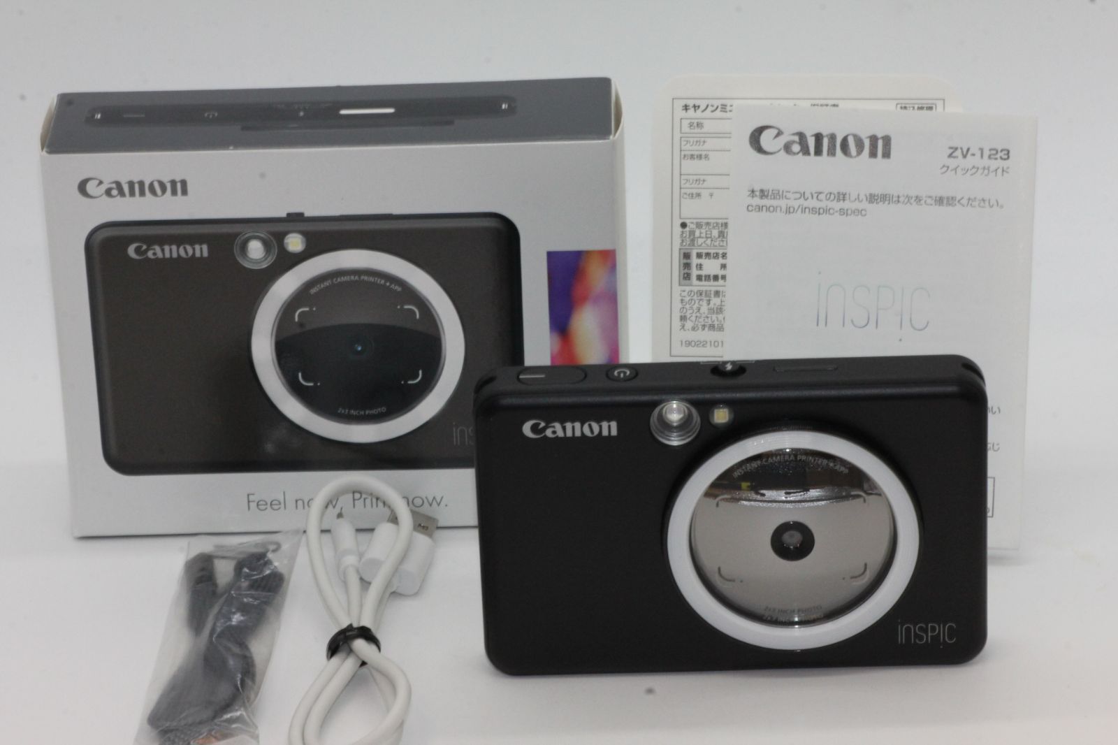 Canon インスタントカメラ スマホプリンター iNSPiC ZV-123-PW パール 