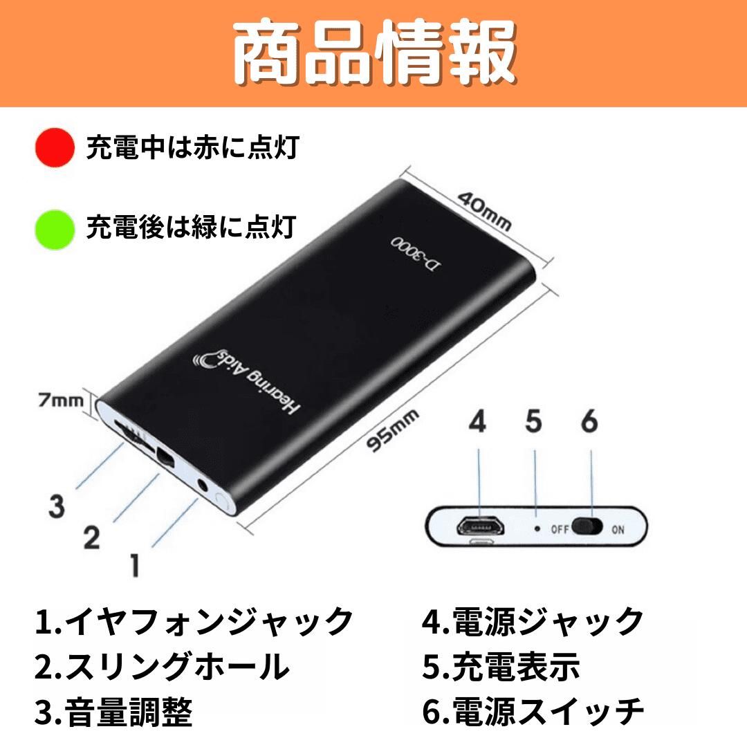 ケーブル付き 集音機