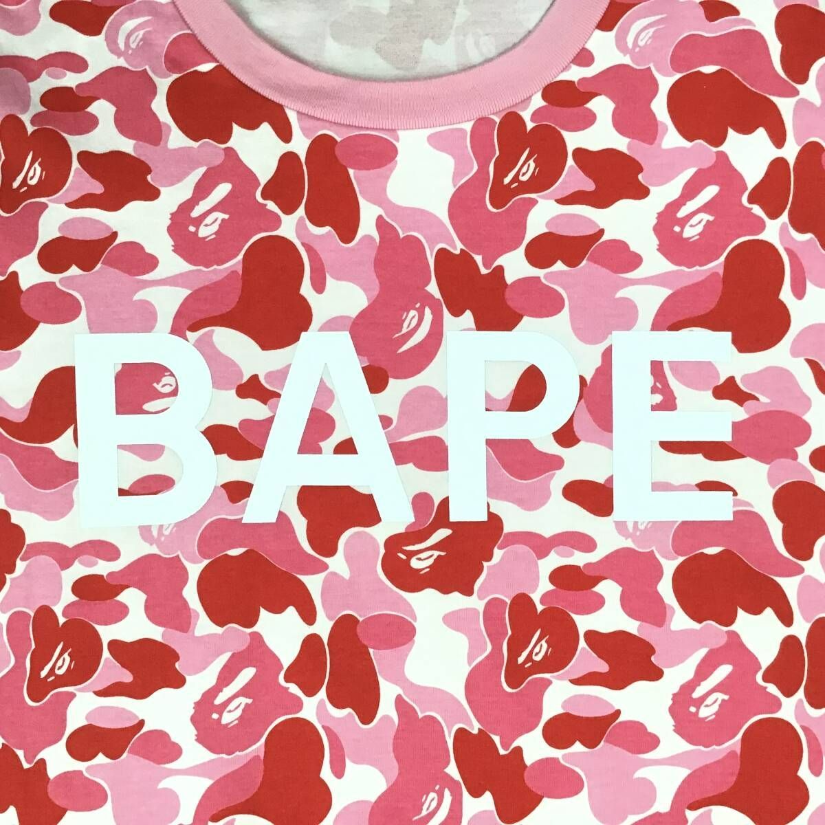 ABC camo pink BAPE LOGO Tシャツ Lサイズ a bathing ape エイプ