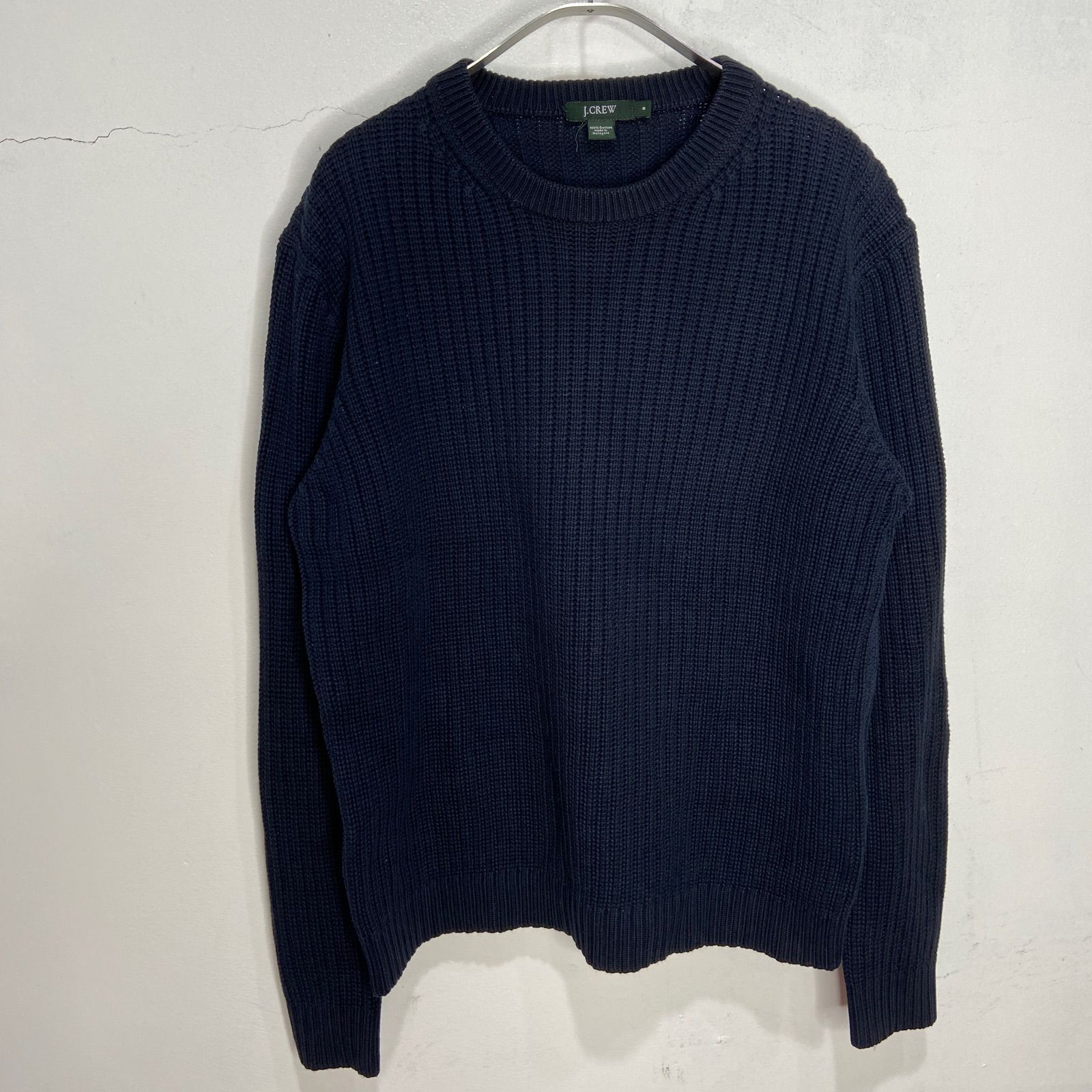 ☆J.CREW☆ジェイクルー☆コットンニット☆リブ編みセーター☆クルー 