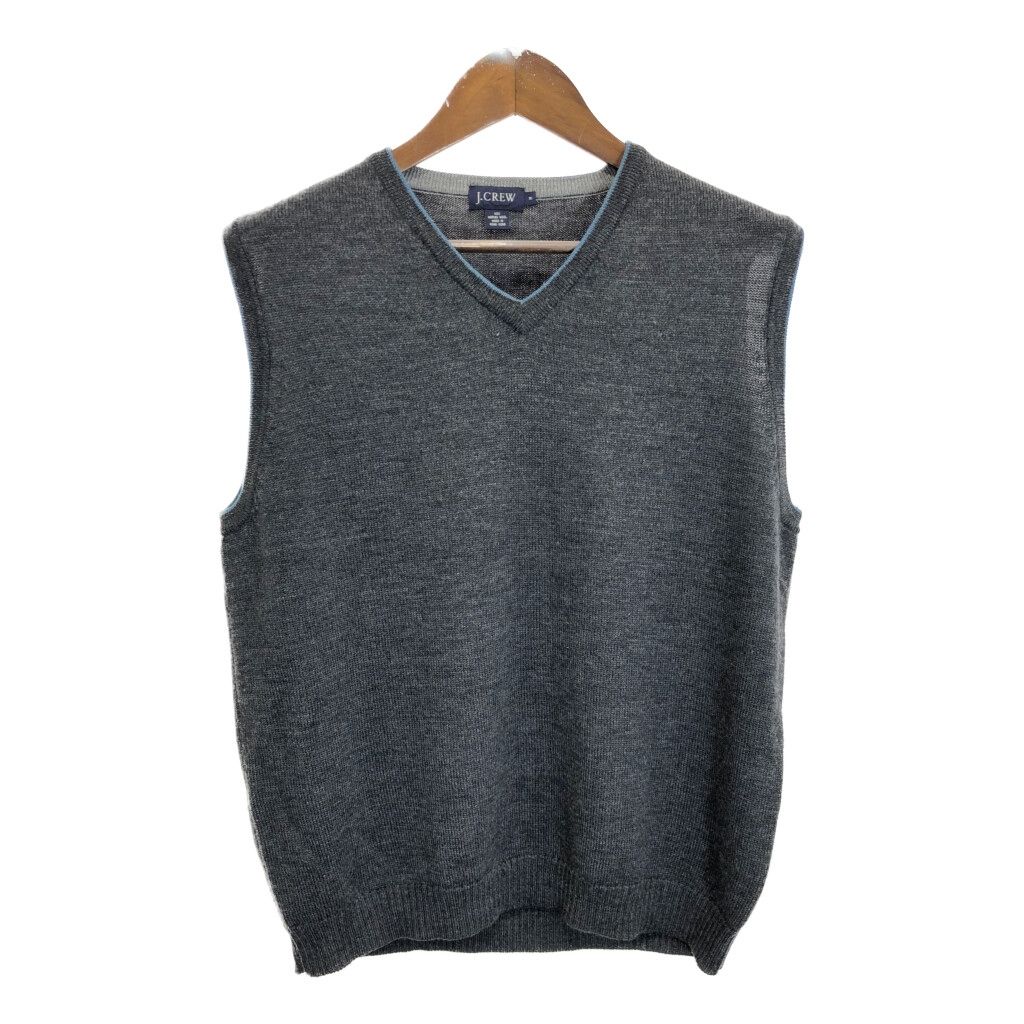 激安先着 J.CREW グレー ベスト ニット ウール Vネック ジェイクルー トップス