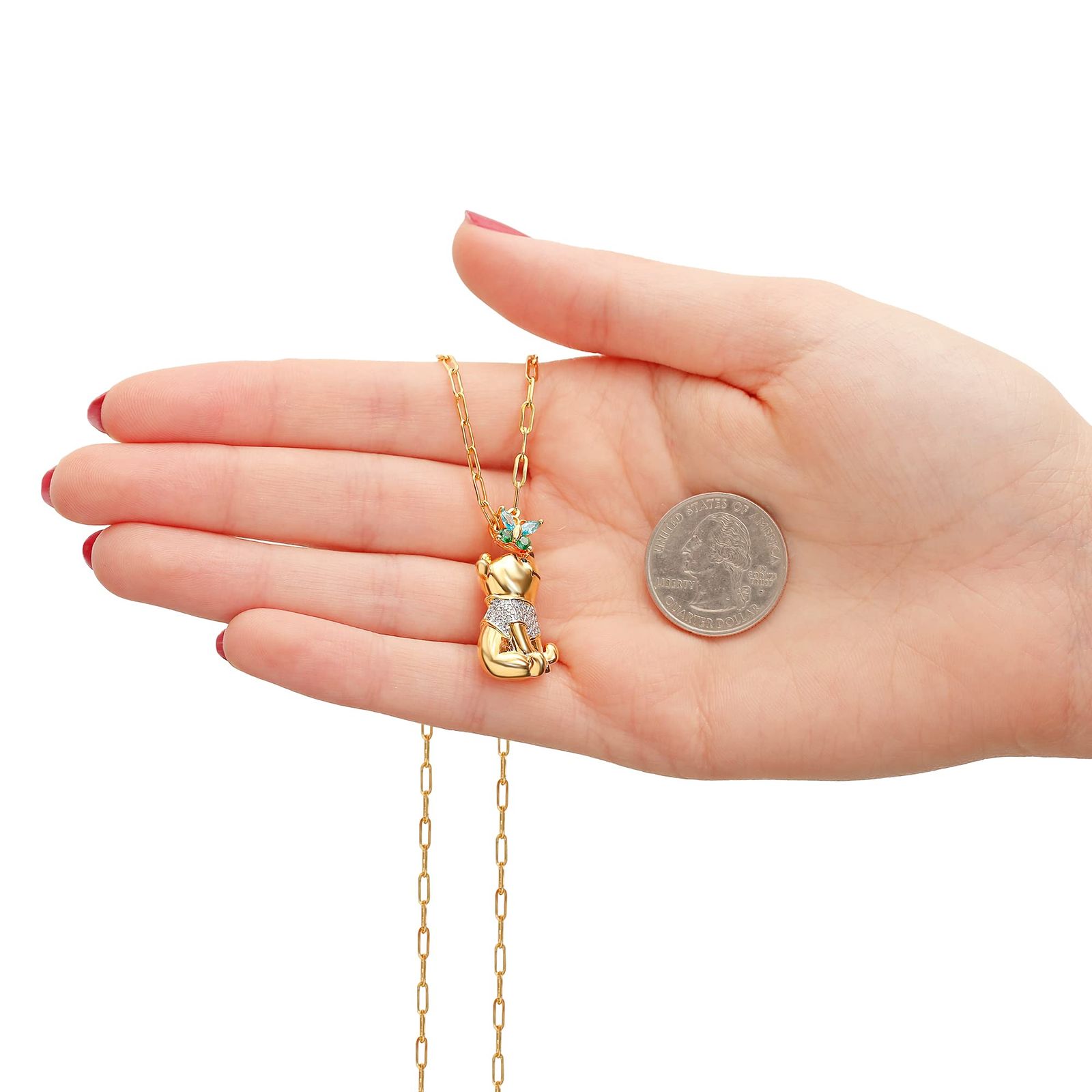 18K 3.2g イニシャル モチーフ ペンダントトップ れい様確認用☆イニシャル入☆光る黒猫と透かし三日月ネックレス