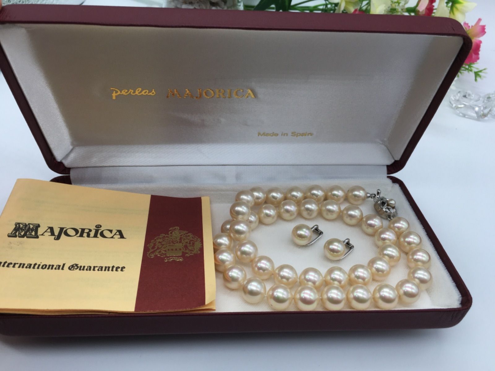 美品 MAJORICA マジョリカ パールネックレス＆パールイヤリング