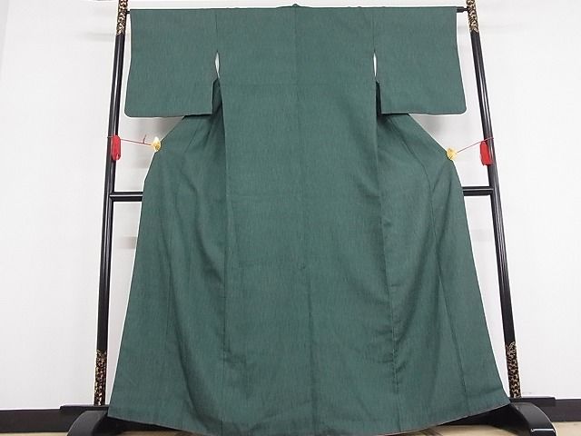 平和屋-こころ店■上質な色無地 虫襖色 着丈163cm 裄丈65cm 正絹 逸品 A-zi5782