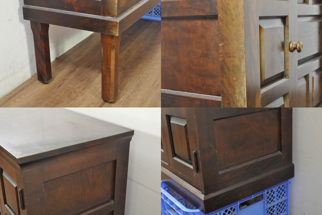 ☆事前問合せ必須☆ 北海道民芸家具 下駄箱 中古 希少 廃盤品 サイド