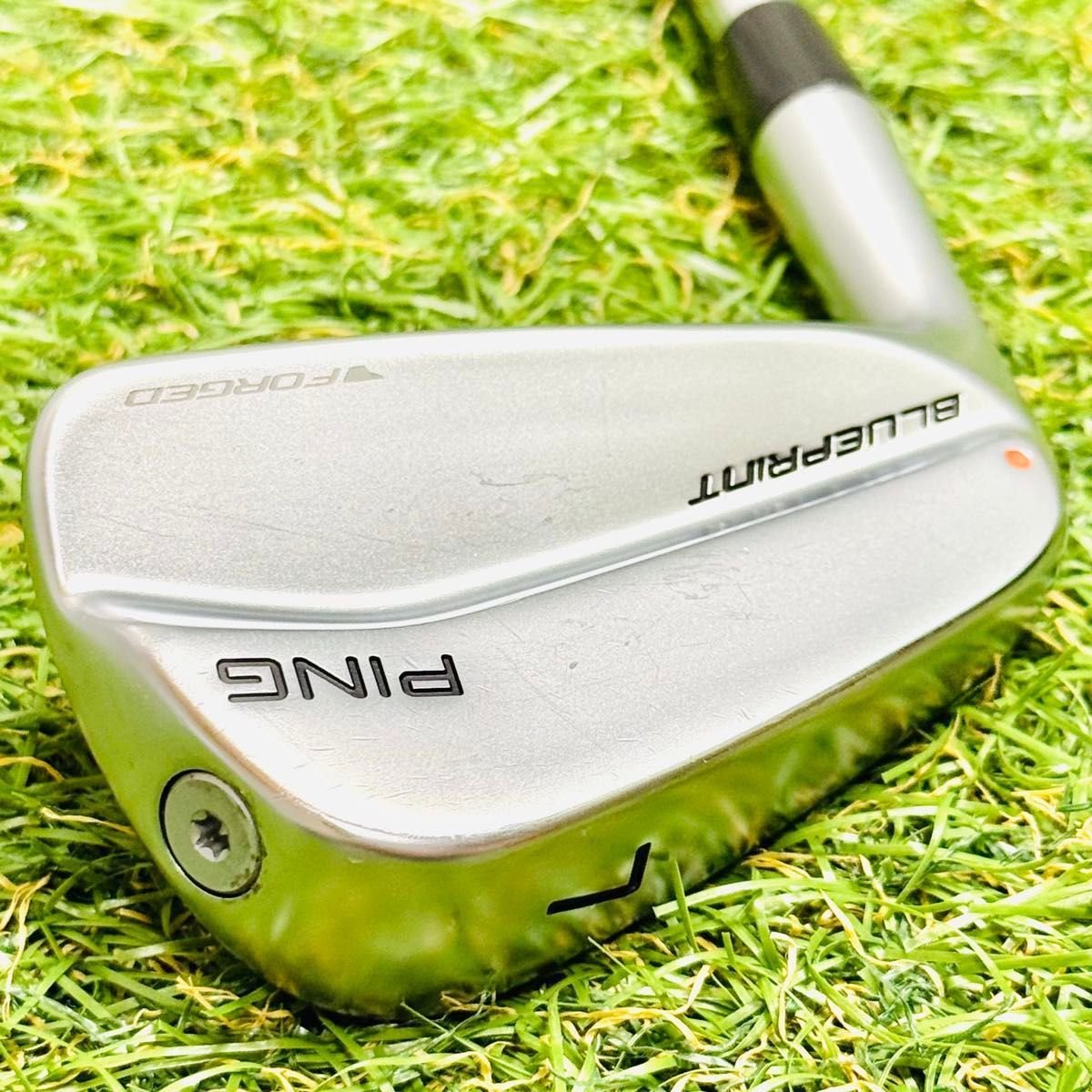 レフティ】ピン ブループリント オレンジドット 7番アイアン スチール