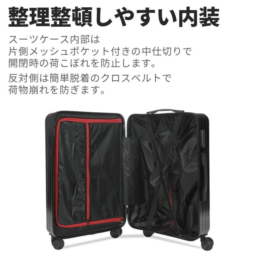 スーツケース 機内持ち込み可能 軽量 ファスナータイプ Ss 1泊〜2泊-3