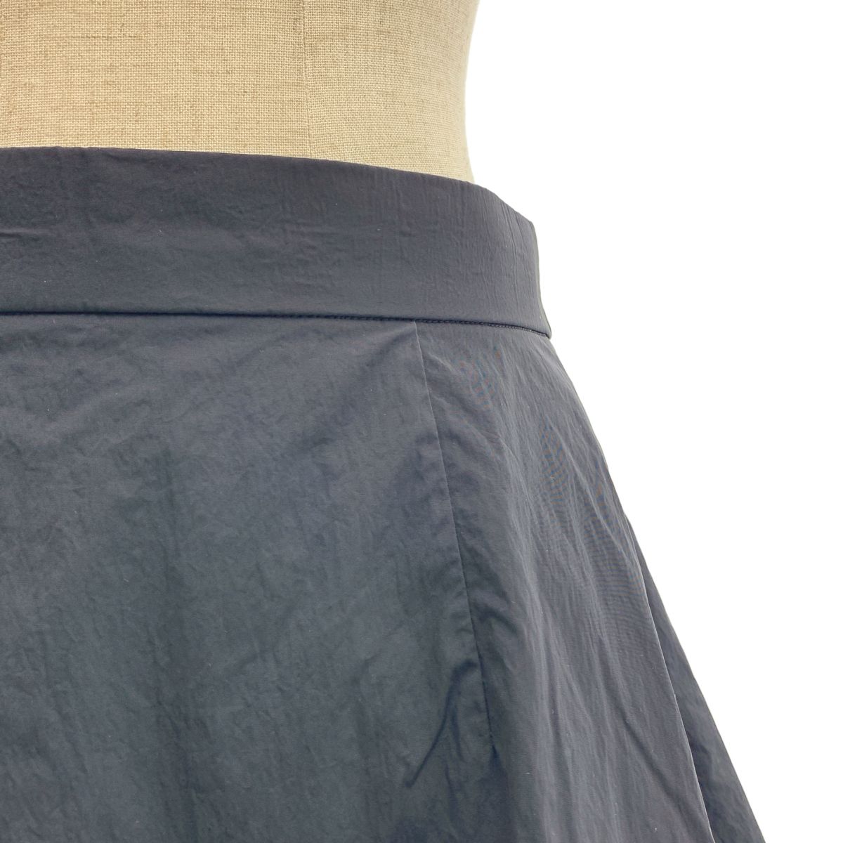 nagonstans ナゴンスタンス ハイカウントNYタフタ Bumpy スカート M ブラック レディース