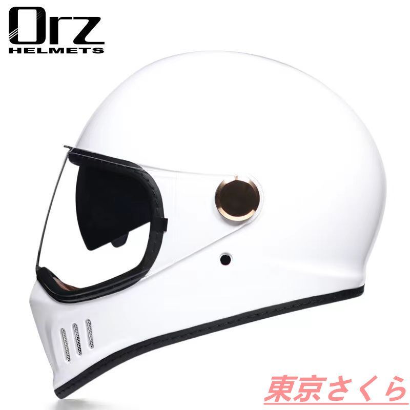 大人気売れ筋商品！レトロハーレー バイクヘルメット フルフェイスヘルメット-セメントグレー 