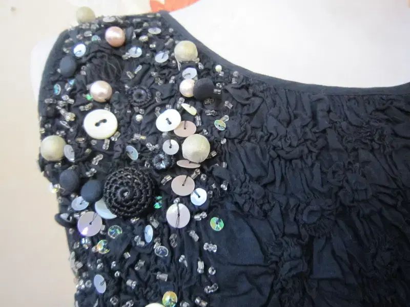 BLU MARINE ブルーマリン ブルーガール 綿 100 ビーズ ソード チョン ジョンピース wb3