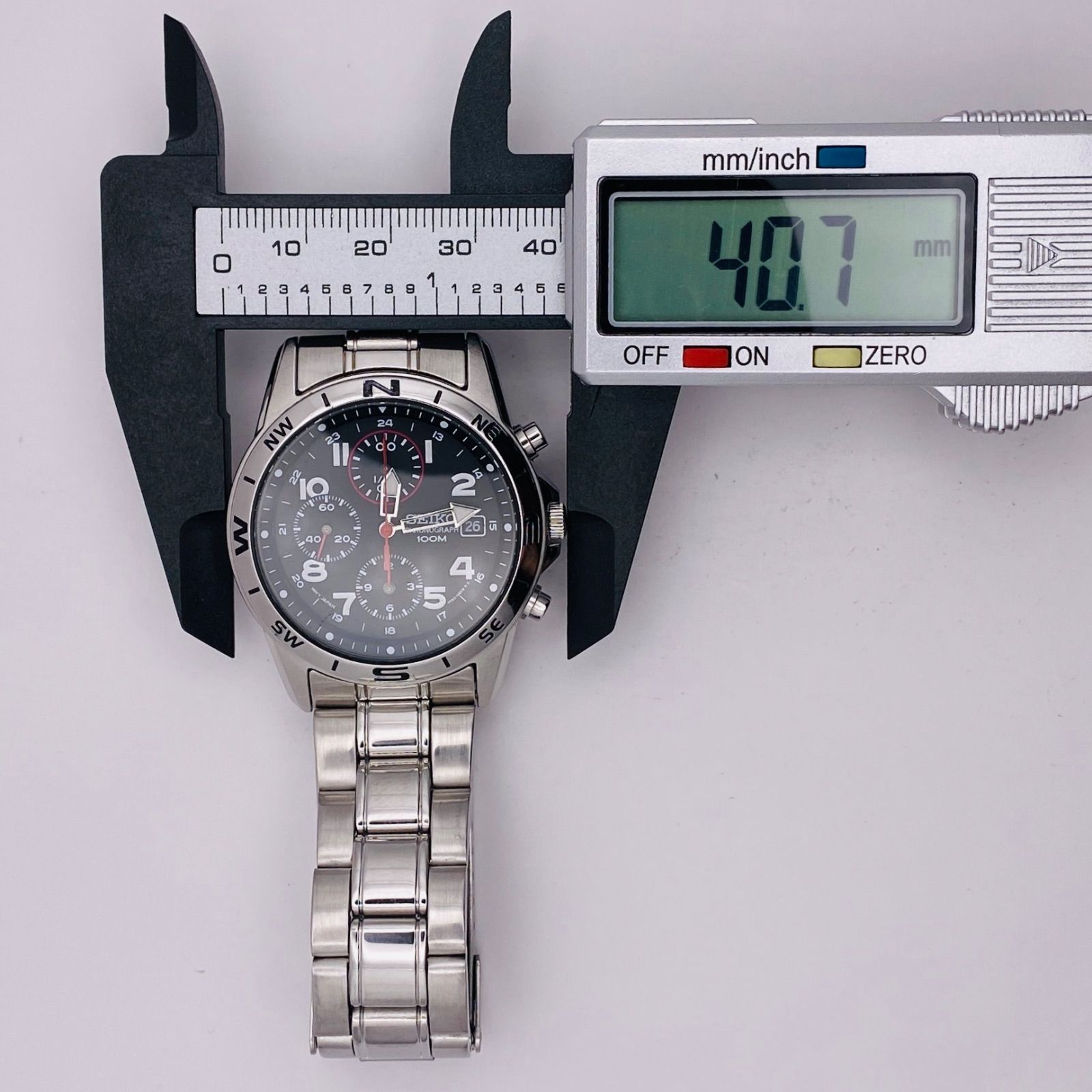 T196）良品 稼動品 SEIKO セイコー Chronograph クロノグラフ SND375P 
