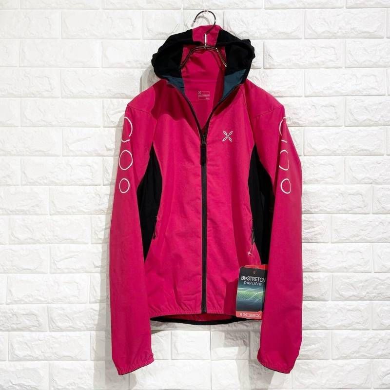 激安販売中。 MONTURA モンチュラ フラッシュ スカイ ジャケット ピンク レディース S ソフトシェル ウインドブレーカー サイクリング