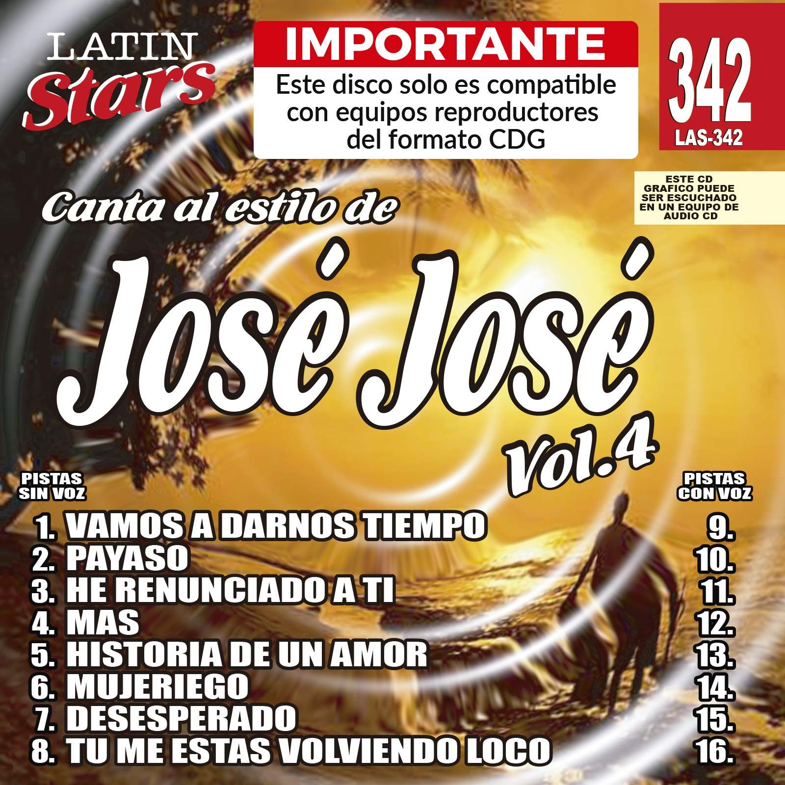 Karaoke: Jose Jose 4 - Latin Stars Karaoke(中古品) CD Karaoke: Jose Jose 4 - Latin Stars Karaoke(品)