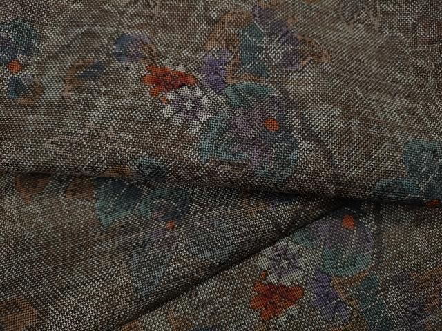 平和屋着物●本場大島紬　9マルキ　枝花文　正絹　逸品　CAAY5200ut 平和屋着物○本場大島紬 9マルキ 枝花文 正絹 逸品 CAAY5200ut - メルカリ