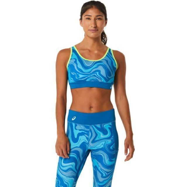 asics アシックス WOMEN GRAPHIC BRA リボーンブルー XS 2042A269 413 | スポーツ用品 スポーツ グッズ ツール アクセサリー 雑貨 小物 使いやすい テニス 衣類 レディース 女性用 XS インナー 下着 ドライ