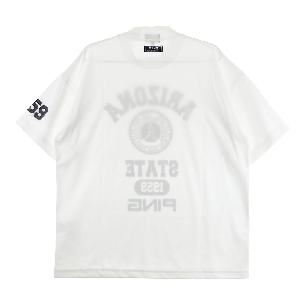 サイズ：L PING ピン 2023年モデル モックネック 半袖Tシャツ