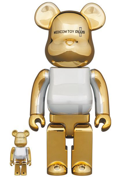 BE@RBRICK GOLD CHROME Ver. 100％ & 400％ - メルカリ