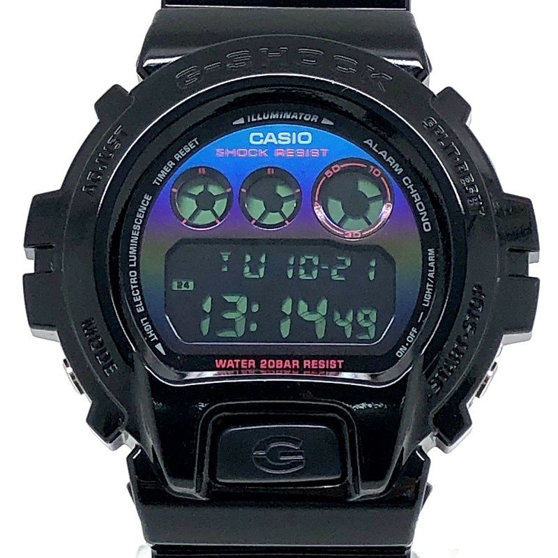 G-SHOCK ジーショック DW-6900RGB-1 Virtual Rainbow Gamer’s RGB 反転液晶 光沢 ブラック レインボー 2025年2月発売